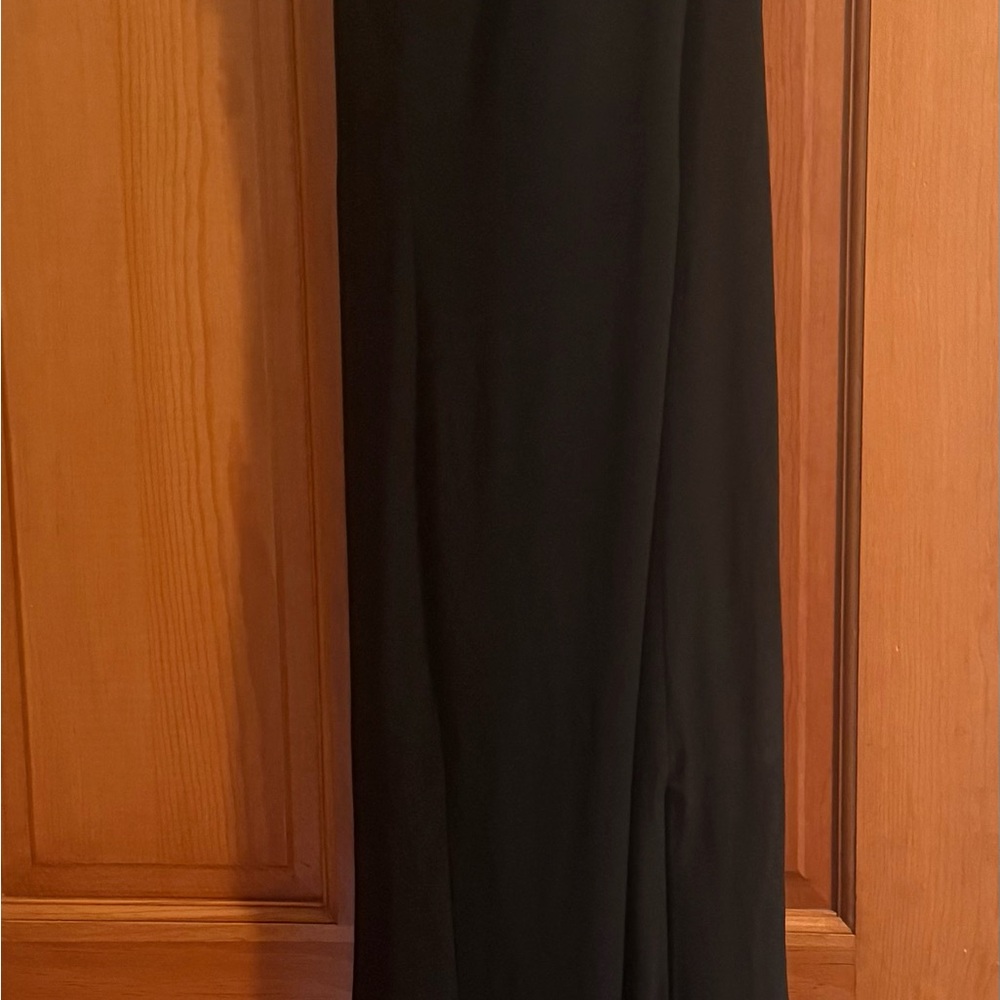 Black Women’s Wedding Dress - Elegant Floor-Length Gown